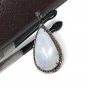 RainOxidized Silver Diamond Pendant Pave Diamond Jewelry Wholesale Gemstone Pendant Default Title