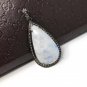 RainOxidized Silver Diamond Pendant Pave Diamond Jewelry Wholesale Gemstone Pendant Default Title