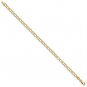 Real 10K Yellow Gold 5 mm Double Link Chain Bracelet 5.5 inch 5.5 inch
