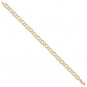 Real 10K Yellow Gold Triple Link Bracelet 6 inch 6 inch