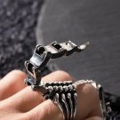 Retro scorpion ring movable personality punk hip-hop men's open ring vintage silver