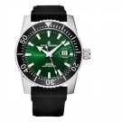 Revue Thommen 17030.2524 Men's 'Diver' Green Dial Rubber Strap Swiss Automatic Watch Default Title