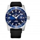 Revue Thommen 17030.2535 Men's 'Diver' Blue Dial Rubber Strap Swiss Automatic Watch Default Title