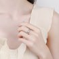 Rings for Women, Checkerboard Flowers Ring Girls Trendy Ring 16MM