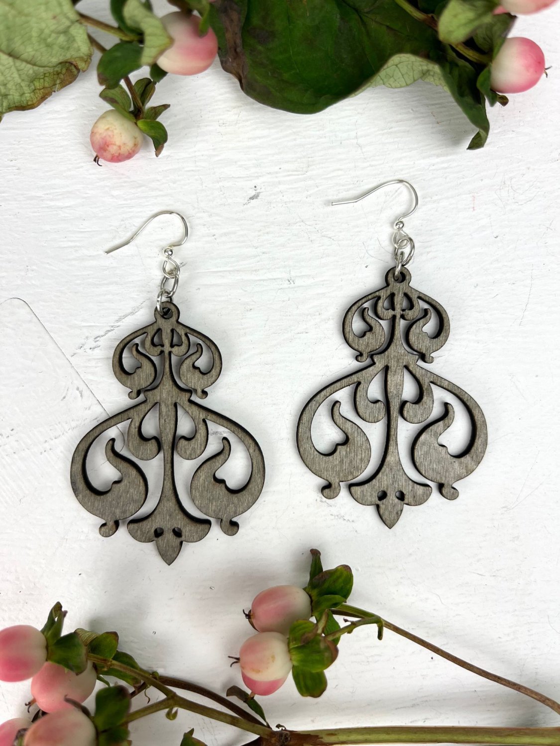 Rorschach Earrings Sand