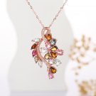 S925 Caifeng Laiyi Tourmaline Pendant Multicolor
