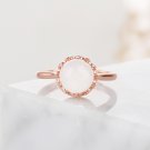 S925 silver white ice jade ring white