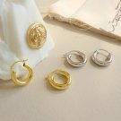 Sale Simple Tiny Tube Circle 925 Sterling Silver Hoop Earrings Rhodium