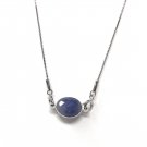 Sapphire Necklace; Gemstone Necklace;Sterling Silver Necklace Delicate Necklace Silver Jewelry 18