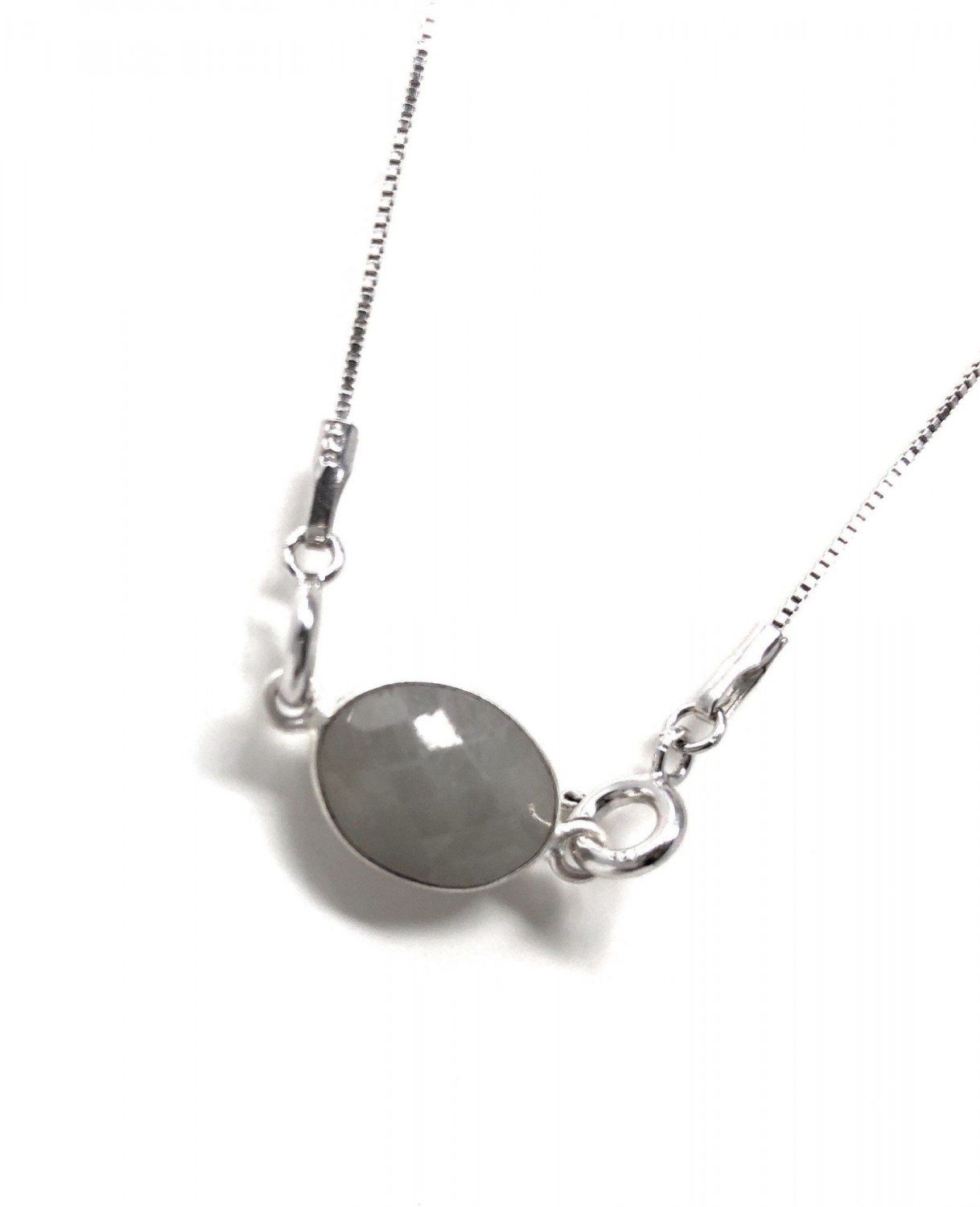 Sapphire Necklace; Gemstone Necklace;Sterling Silver Necklace Delicate Necklace Silver Jewelry 20