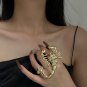 Scorpion Diamond Gold Plated Alloy Stretch Ring silver