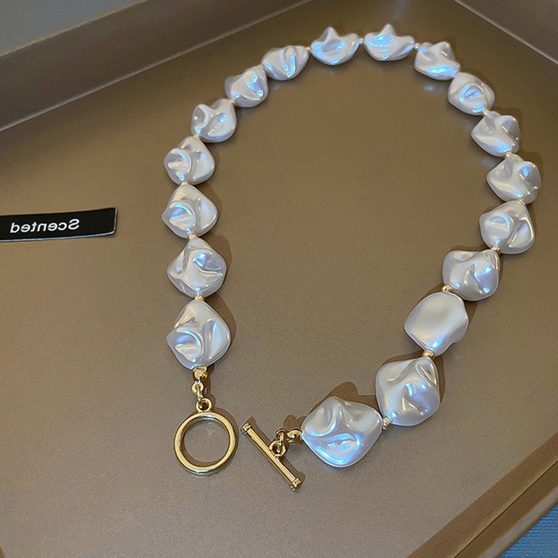 Shaped Irregular Baroque Pearl Necklace 1