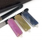 Silver Gemstone Bar Connectors; Natural Sapphire BriolettJewelry Findings 36.5mmX10mm 1 Pc Yellow