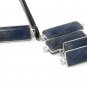 Silver Gemstone Bar Connectors; Natural Sapphire BriolettJewelry Findings 36.5mmX10mm 1 Pc Yellow