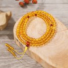 Silver Gold Amber Bracelet golden