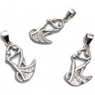 Silver Pendants; Gifts for Dancers; Gifts forJewelry Supplies Jewelry Findings 1 Pc Default Title