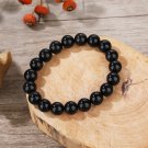 Silver smelling Obsidian Bracelet black