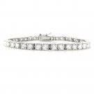 Silver Tone 5ct CZ Square Tennis Bracelet BBR12840