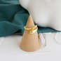 Simple A Water Drop 925 Sterling Silver Adjustable Ring Rhodium