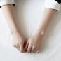 Simple Beads Snake Chain 925 Sterling Silver Bracelet Rhodium