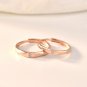Simple Double CZ 925 Sterling Silver Adjustable Promise Ring Women Ring