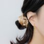 Simple Falling Water Drop 925 Sterling Silver Dangling Earrings Rhodium