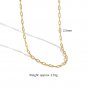 Simple Geometry Hollow Chain 925 Sterling Silver Choker Necklace Silver