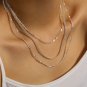 Simple Geometry Hollow Chain 925 Sterling Silver Choker Necklace Yellow Gold