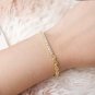 Simple Hollow Chain CZ Montage 925 Sterling Silver Bracelet Silver