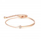 Simple INS Niche Design High Sense Jewelry Light Luxury Splicing Chain Bracelet Steel color