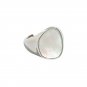 Simple Irregular Round Shell 925 Sterling Silver Adjustable Ring Yellow Gold