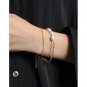 Simple Mini Beads Girl 925 Sterling Silver Bracelet Yellow Gold