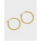 Simple Rhombic Patter 925 Sterling Silver Hoop Earrings Rhodium