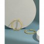 Simple Rhombic Patter 925 Sterling Silver Hoop Earrings Rhodium