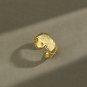 Simple Rhombus Pattern 925 Sterling Silver Adjustable Ring Rhodium