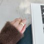Simple Rhombus Pattern 925 Sterling Silver Adjustable Ring Rhodium