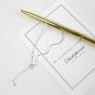 Simple Tube Beads 925 Sterling Silver Bracelet Rhodium