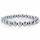Simulated Gray Pearl Stretch Bracelet B5020GPL