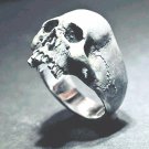Skull Ring Men's Rock Gothic Punk Jewelry Ring silver