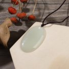 Small oval Wushi Pendant white