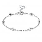 Small Round Bead Bracelet Cold Wind Trendy Contracted Personality Bracelet Temperament Girl white