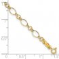 Solid 14K Yellow Gold Women's Polished Oval Link Bracelet 7.25 inch 7.25 inch