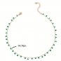 St. Patrick's Day Vintage Irregular Green Pendant Necklace Neck Chain Choker Green