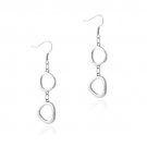 Stainless Steel Abstract Dangle Earrings EST12939