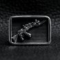 Stainless Steel AK-47 Gun Signet Ring - SCR4078