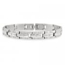Stainless Steel Brick Link Men's Bracelet BST10996