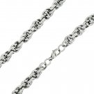 Stainless Steel Chain Necklace With Circle Knots - CHN2444 8mm