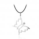 Stainless Steel CZ Butterfly Necklace PST12950