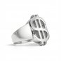 Stainless Steel Money Sign Mens Ring - SCR4115