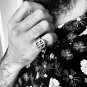Stainless Steel Money Sign Mens Ring - SCR4115